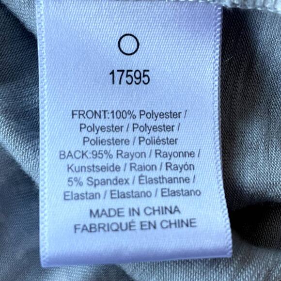 Women's DOLAN Anthropologie Gray Blouse Snake Print Short Sleeve Pleated Top S - Picture 7 of 10